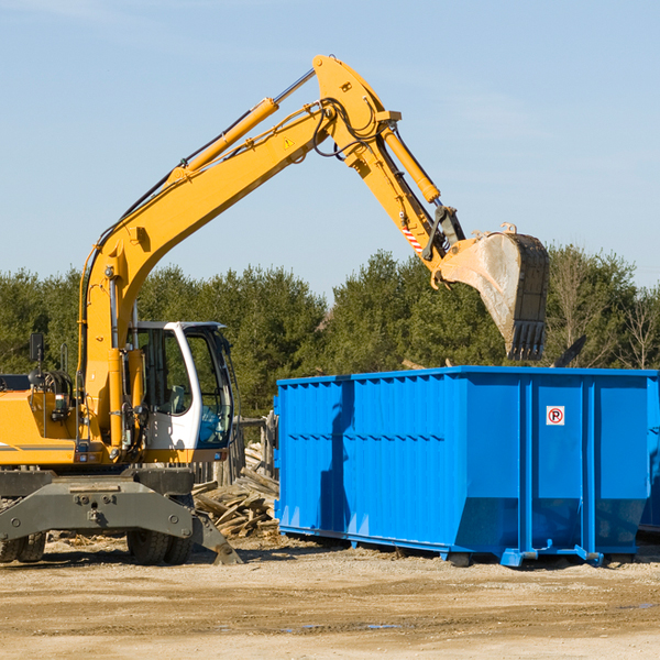 what size residential dumpster rentals are available in Bartonville IL